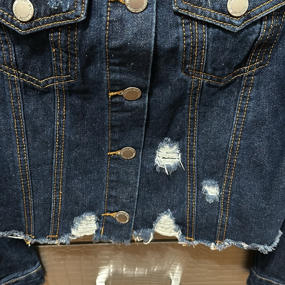 Jean Jacket With Rhinestones (M) - Picture 5 of 15